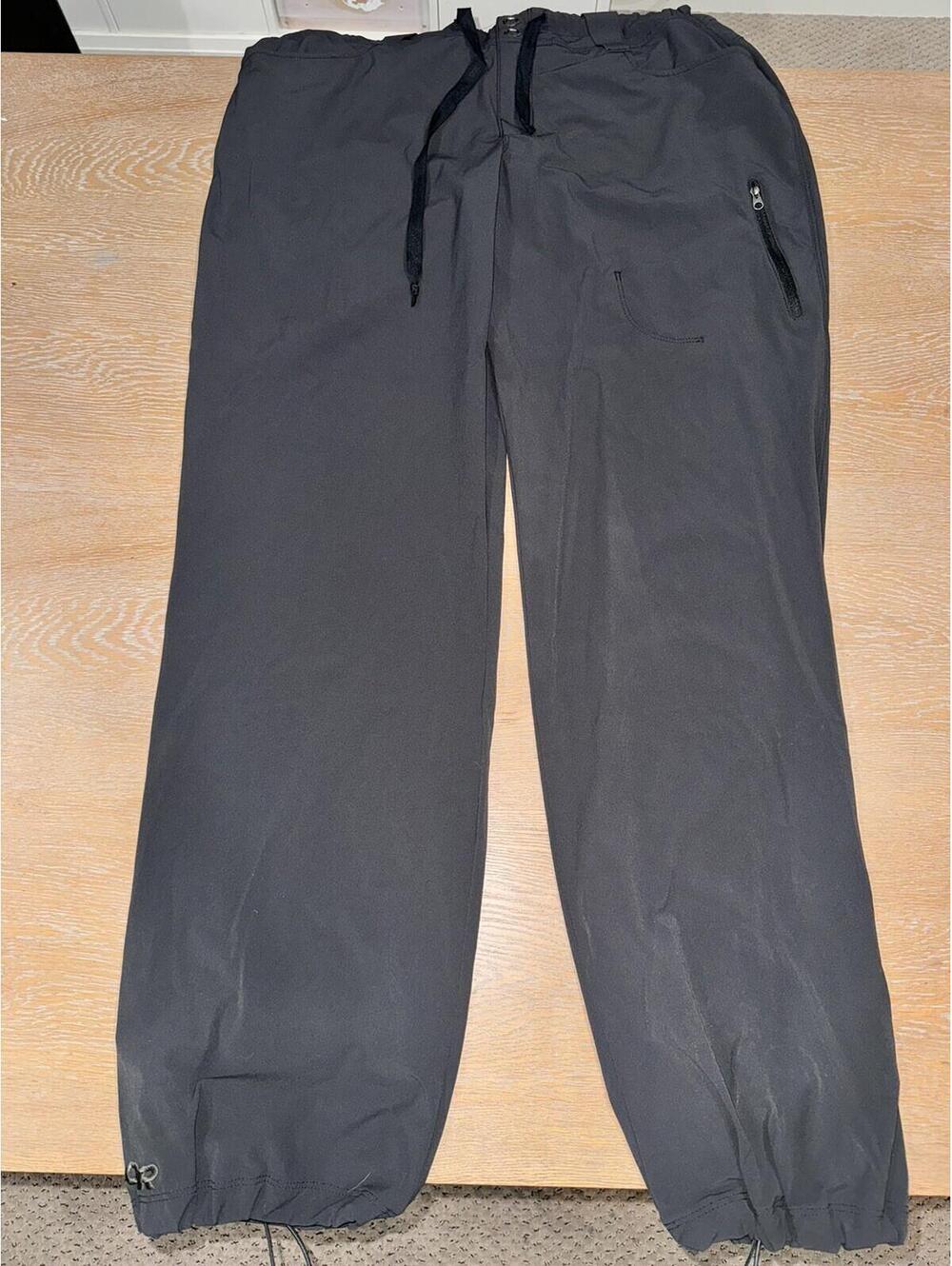 OUTDOOR RESEARCH Joggers Pants Women’s 12 Charcoal Gray Outdoor Zipped Pockets